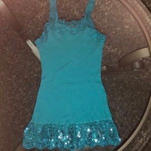Size small teal tank top